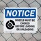 Signmission Wheels Must Be Chocked Before Loading OSHA Notice Sign, Plastic, 10in W x 7in L, 2PK OS-2PACK-NS-P-710-L-16906 - alternate 2